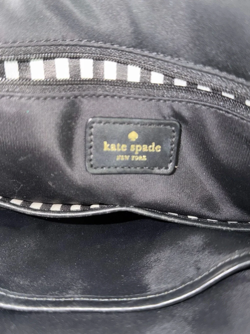 kate spade Black Nylon Dome Shoulder Bag with Crossbody Strap